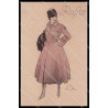 Artist Signed A. Terzi Lady Propaganda WW1 Russia serie 4-005 pc ZG3191